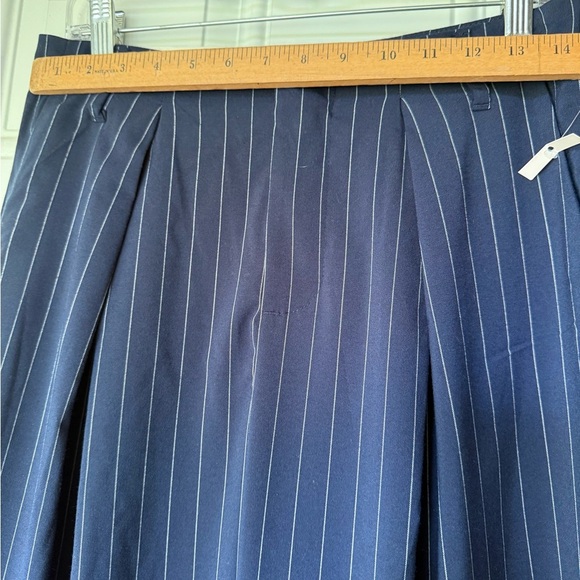 🎯50% OFF! a new day navy pinstriped trousers - Picture 4 of 9